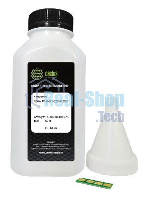 Тонер Cactus CS-RK-106R02773 черный флакон 60гр. (в компл.:чип) для принтера Xerox Phaser 3020/3020BI