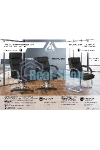 Кресло руководителя Бюрократ T-9927SL-LOW/BLACK черный, кожа, низкая спинка, крестовина хром