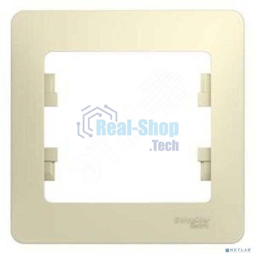 Рамка 1-м Glossa беж. SchE GSL000201