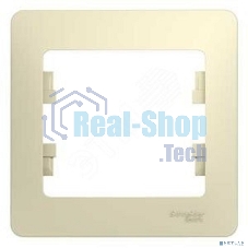 Рамка 1-м Glossa беж. SchE GSL000201