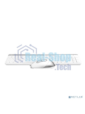 Комплект клавиатура+мышь A4Tech FStyler FB2535C беспроводной, USB + Bluetooth, 2000 DPI, белый