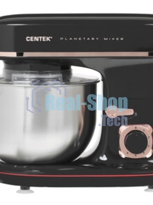 Миксер Centek CT-1139 черный/серебристый, стационарный, 1300 Вт, 5.1 л, 6 скоростей