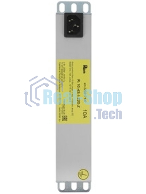 Блок розеток ЦМО Rem-10 без шнура с выкл., 3 Schuko, вход IEC 60320 C14, 10A, алюм., 10