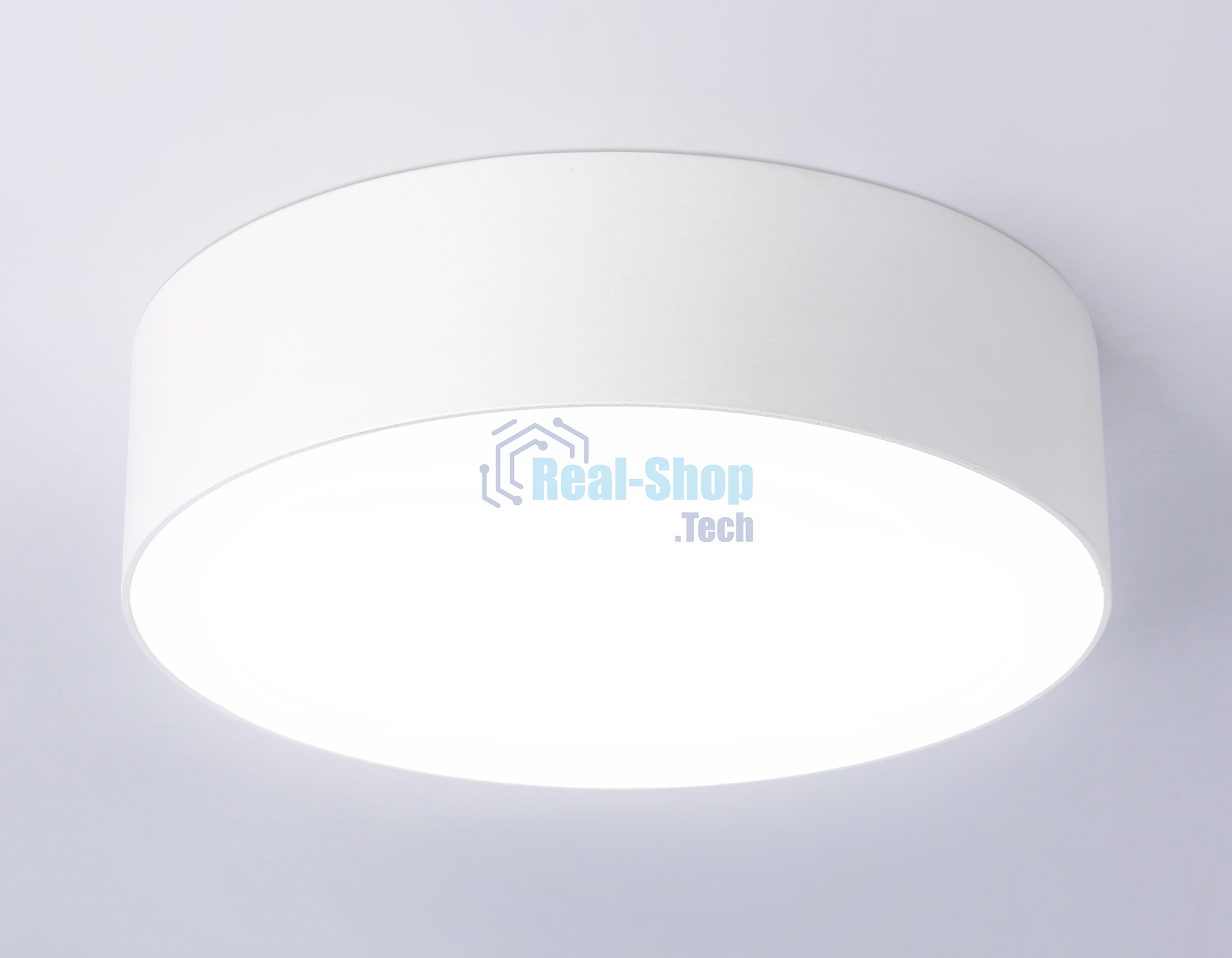 Потолочный светодиодный светильник Ambrella light FV5516 WH белый LED 18W 4200K D160*58 (Без ПДУ)
