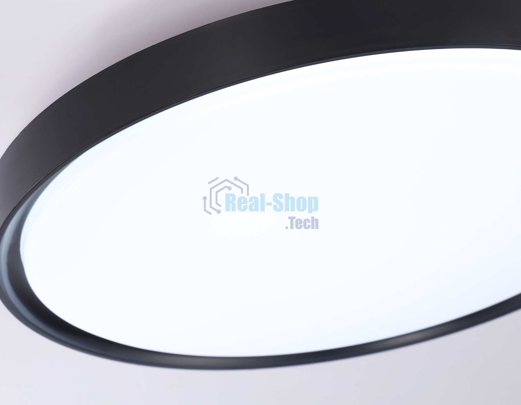 Потолочный светодиодный светильник Ambrella light FZ1248 BK черный IP54 30W 5000K D380*60 (Без ПДУ)