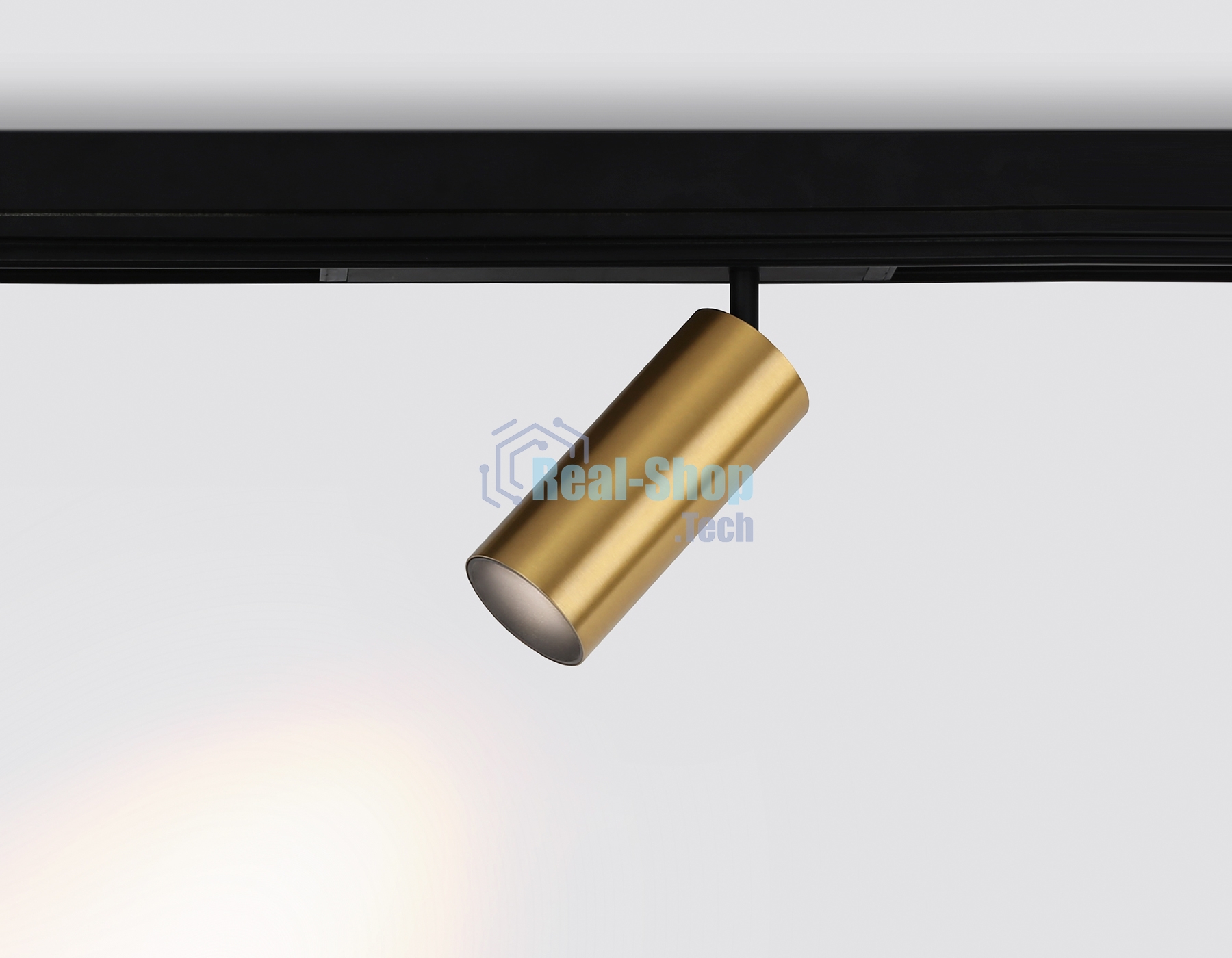 Управляемый светодиодный светильник для шинопровода Magnetic Ambrella light GL1233 GD золото IP20 24W 3000K-6400K 220V 36° D65*140 (Без ПДУ)