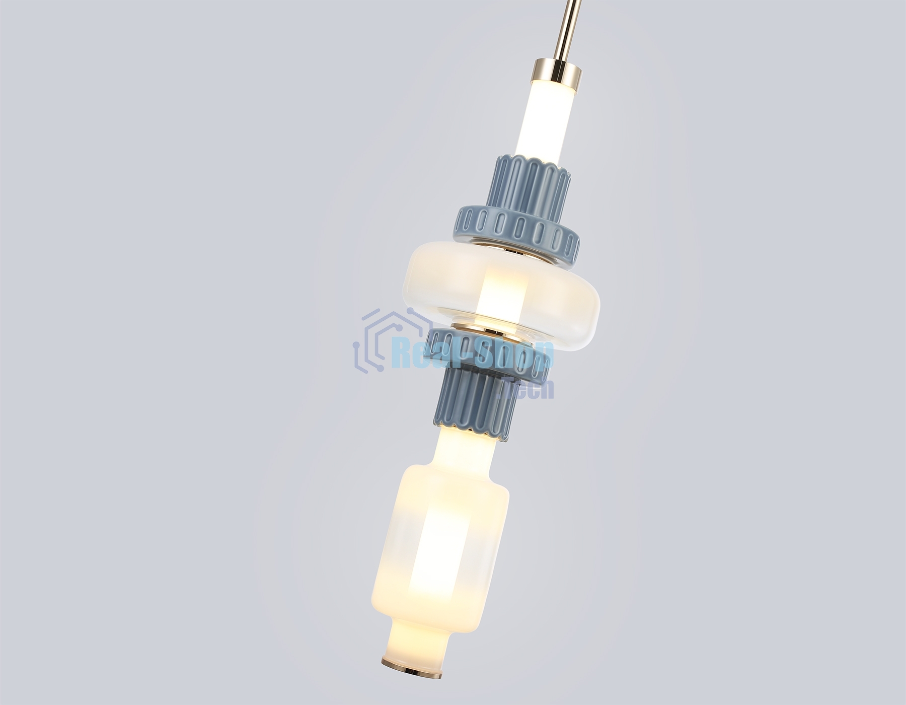 Светильник Ambrella light LH53121 GD/WH/GB золото/белый/серо-синий 19W 3000K D160*1880
