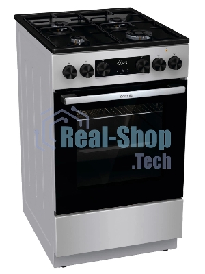 Плита комбинированная Gorenje GK5C60SJ серый, конфорок 4 газовых, духовка 62 л, 50 см x 85 см x 59.4 см