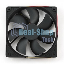 Вентилятор для корпуса Gembird FANCASE3/BALL черный, 120 мм, 2000 об/мин, 38 дБ, 3 pin