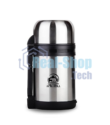 Термос Арктика, 201-1000, универсальная пробка, 1 л, с ручкой + чашка, холод/тепло 20 ч