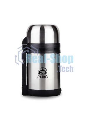 Термос Арктика, 201-1000, универсальная пробка, 1 л, с ручкой + чашка, холод/тепло 20 ч