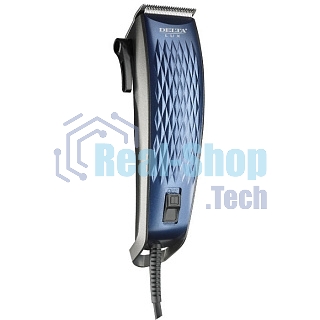 Машинка для стрижки Delta LUX DE-4202 синий, 7 Вт, 4 съемных гребня (24)