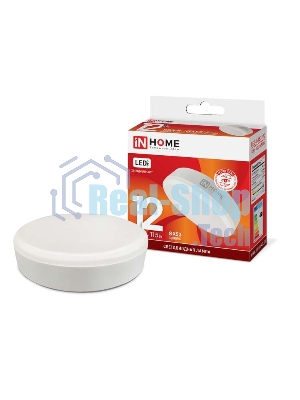 Лампа светодиодная LED-GX53-VC 12Вт 230В 6500К 1080лм IN HOME 4690612020808