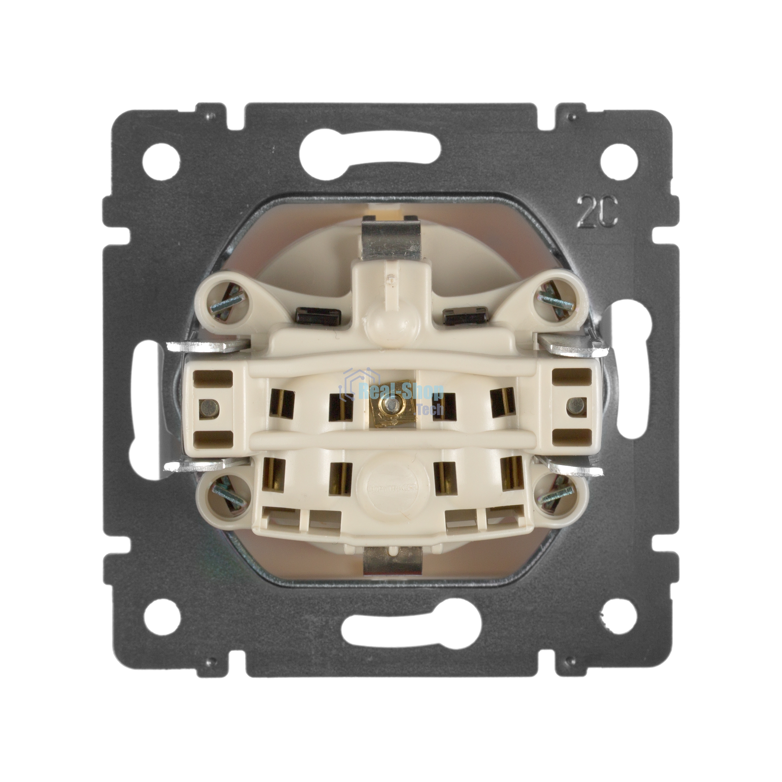 Розетка Legrand 774321 2К+3 со шторками, слон. кость Valena