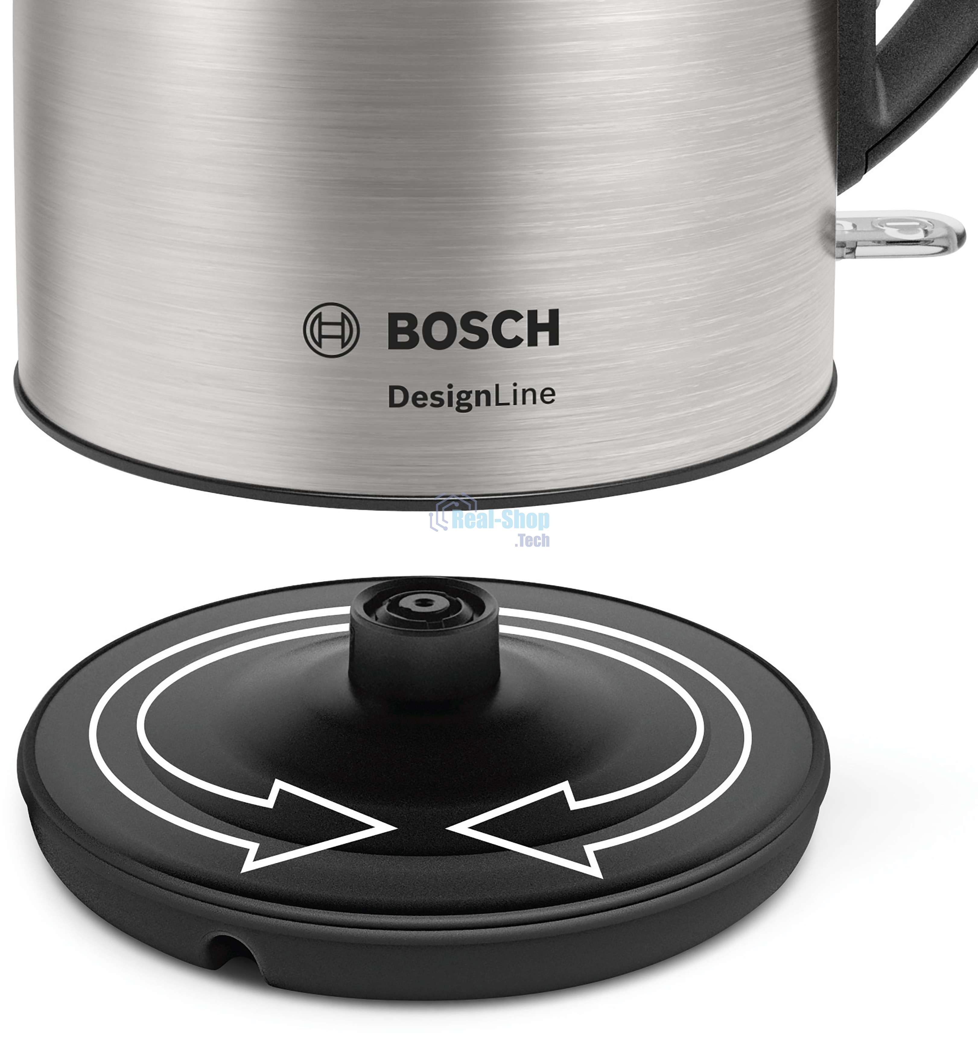 Чайник электрический Bosch TWK3P420 1.7 л, 2400 Вт, черный (корпус: нержавеющая сталь)