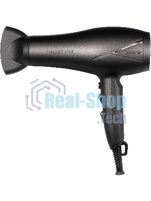 Фен для волос Galaxy Line GL 4341, коричневый, 2400Вт, 2 скорости потока воздуха, 3 температурных режима, функция 