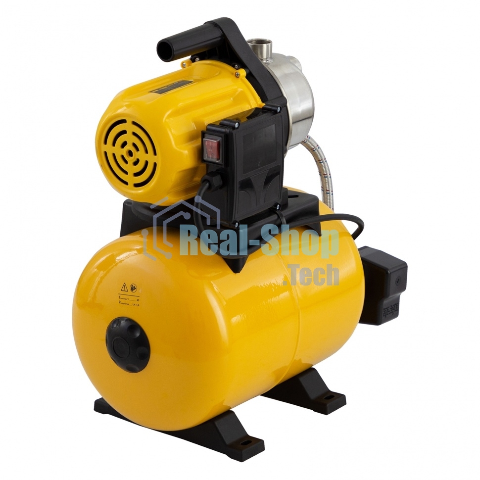 Насосная станция Denzel PS800X автоматическая 800Вт 3200л/ч ресивер 24л подъем 38м