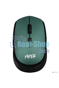 Мышь беспроводная HIPER HOMW-084 зеленый, 1600 dpi, радиоканал, USB, кнопки - 4