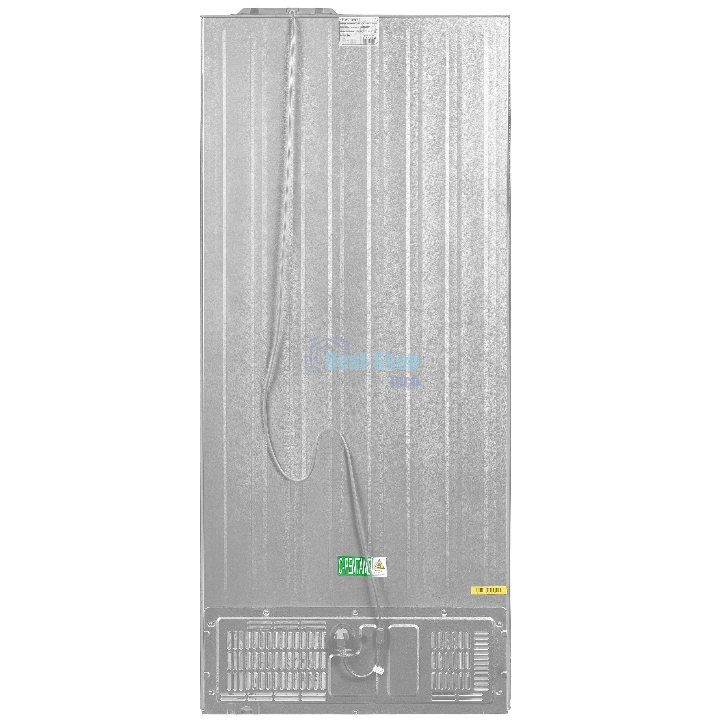 Холодильник Maunfeld MFF183NFWE белый трехкамерный инвертор 270/135л морозилка снизу, Total NoFrost, Side by Side