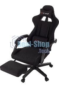 Кресло игровое Zombie Shadow черный Neo Black с подголов. крестов. пластик подст. для ног пластик черный