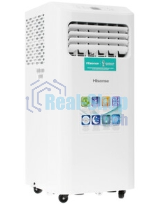 Кондиционер мобильный Hisense AP-09CR4GKVS00 9000 BTU, 17 м², 52 дБ, охлаждение, осушение, белый