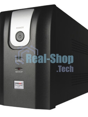 Источник бесперебойного питания Crown CMU-1000X (1000VA/600w; Off-Line; 2 х Euro с резервным питанием и фильтрацией; 12V7AH х 2; Металл)