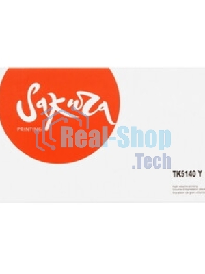 Картридж Sakura TK5140Y для Kyocera Mita, желтый, 5000 к.