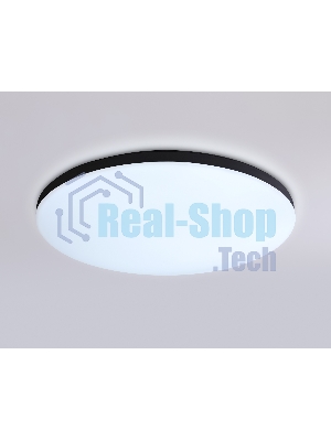 Умный светодиодный светильник FZ2004 BK черный IP54 20W 3000K-6500K+RGB Wi-Fi Алиса/Tuya/Smart Home/Alexa D300*55 (ПДУ ИК)