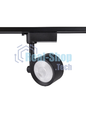 Трековый однофазный светодиодный светильник Ambrella light GL6392 BK черный LED 12W 4200K 24°
