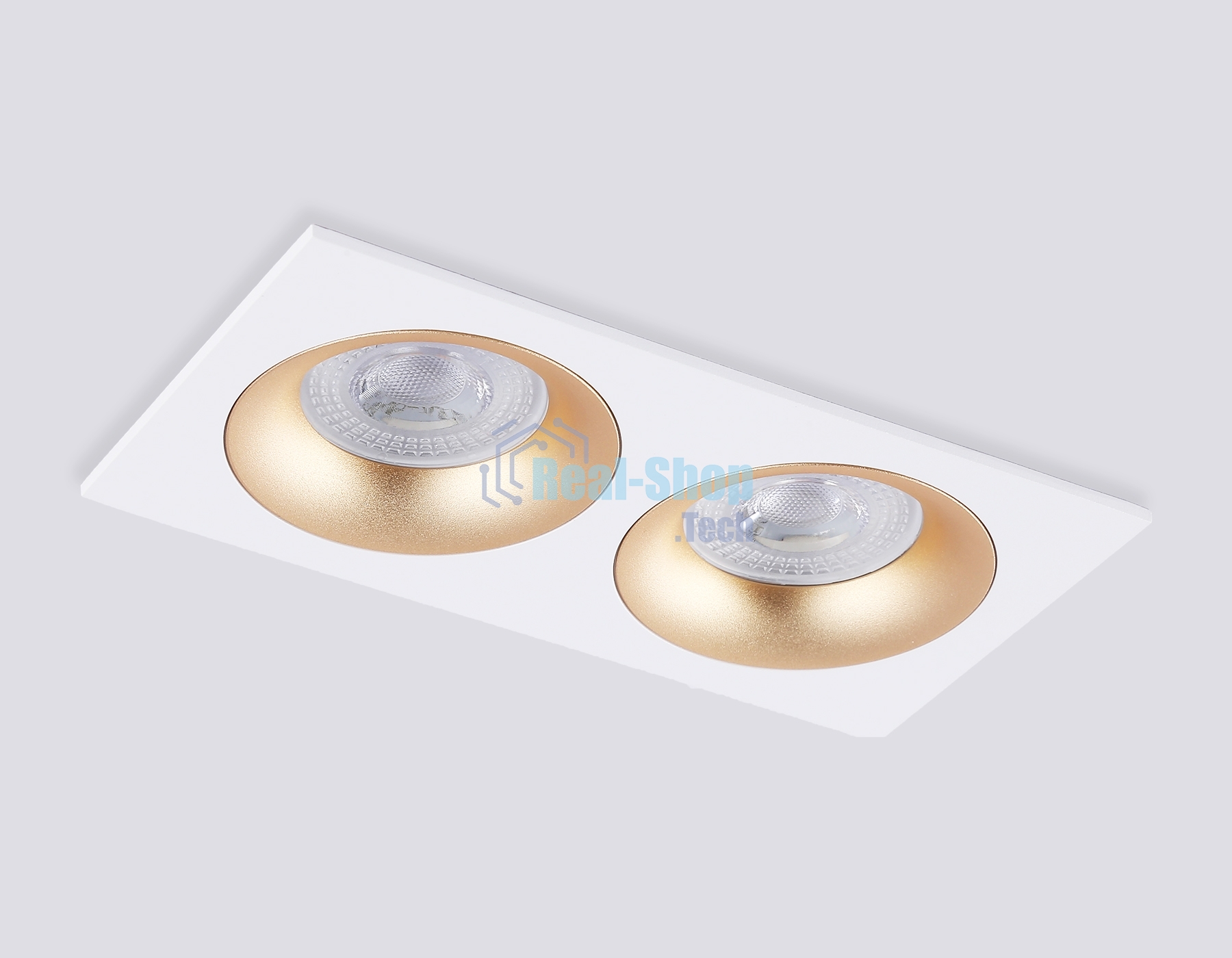 Светильник встраиваемый Ambrella light TN102733/2 WH/GD белый/золото GU5.3 175*92*23