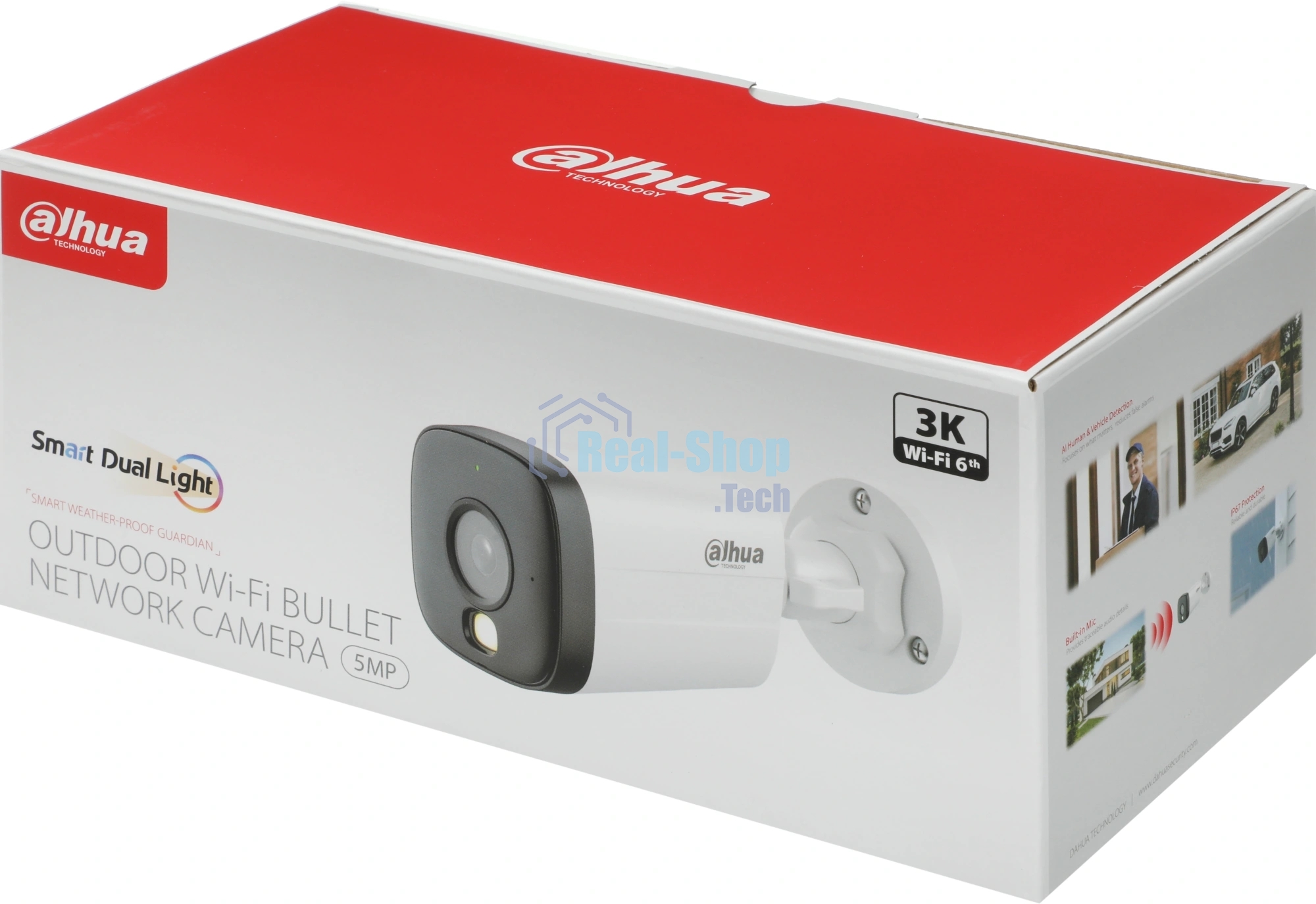 Камера видеонаблюдения Dahua DH-IPC-HFW1539DTK2-SAW-IL, IP, 5 Мп, 2.8 мм, белая