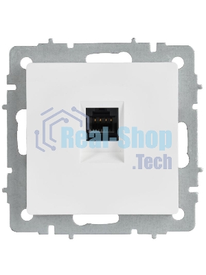 Розетка компьютерная IEK BR-K10-2-K91 СП BRITE РК11-БрАБ RJ45 кат.6 механизм арктич. бел.