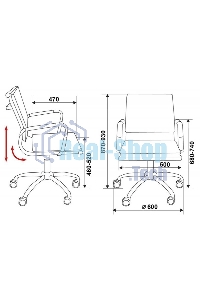 Кресло руководителя Бюрократ CH-993-Low/orange оранжевый, низкая спинка, искусственная кожа, крестовина хромированная