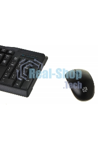 Комплект беспроводной клавиатура + мышь Oklick 230M черный 2.4ГГц Nano Receiver USB