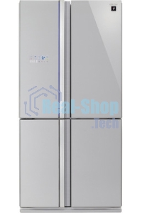 Холодильник Sharp SJ-FS97VSL серебристый трехкамерный 393/207 л морозилка снизу