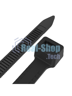 Хомут-стяжкa нейлоновая с тройным замком Rexant 200x4,8 мм, черная, упаковка 100 шт.