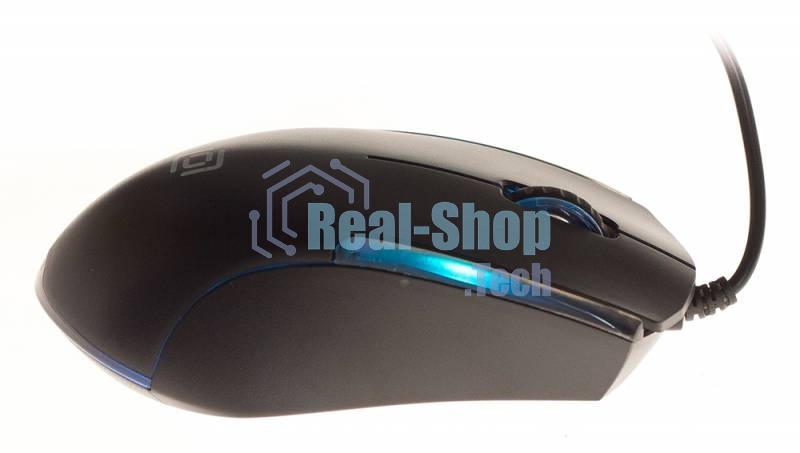 Мышь проводная Oklick 245M черный, 1000 dpi, USB, кнопки - 3