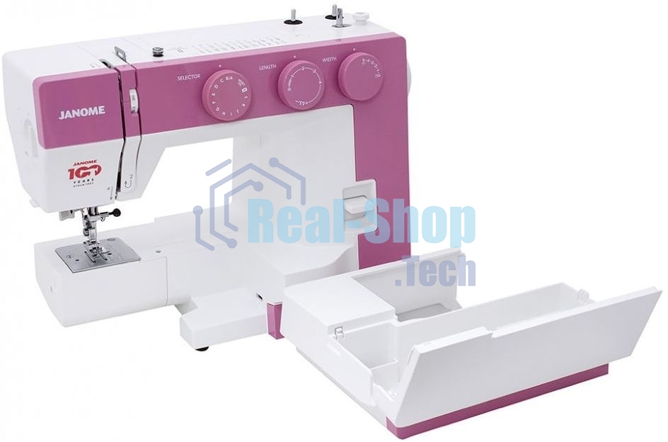 Швейная машина Janome 1522PG 25 операции, петля автомат, верт. челнок, нитевдеватель, мягкий чехол