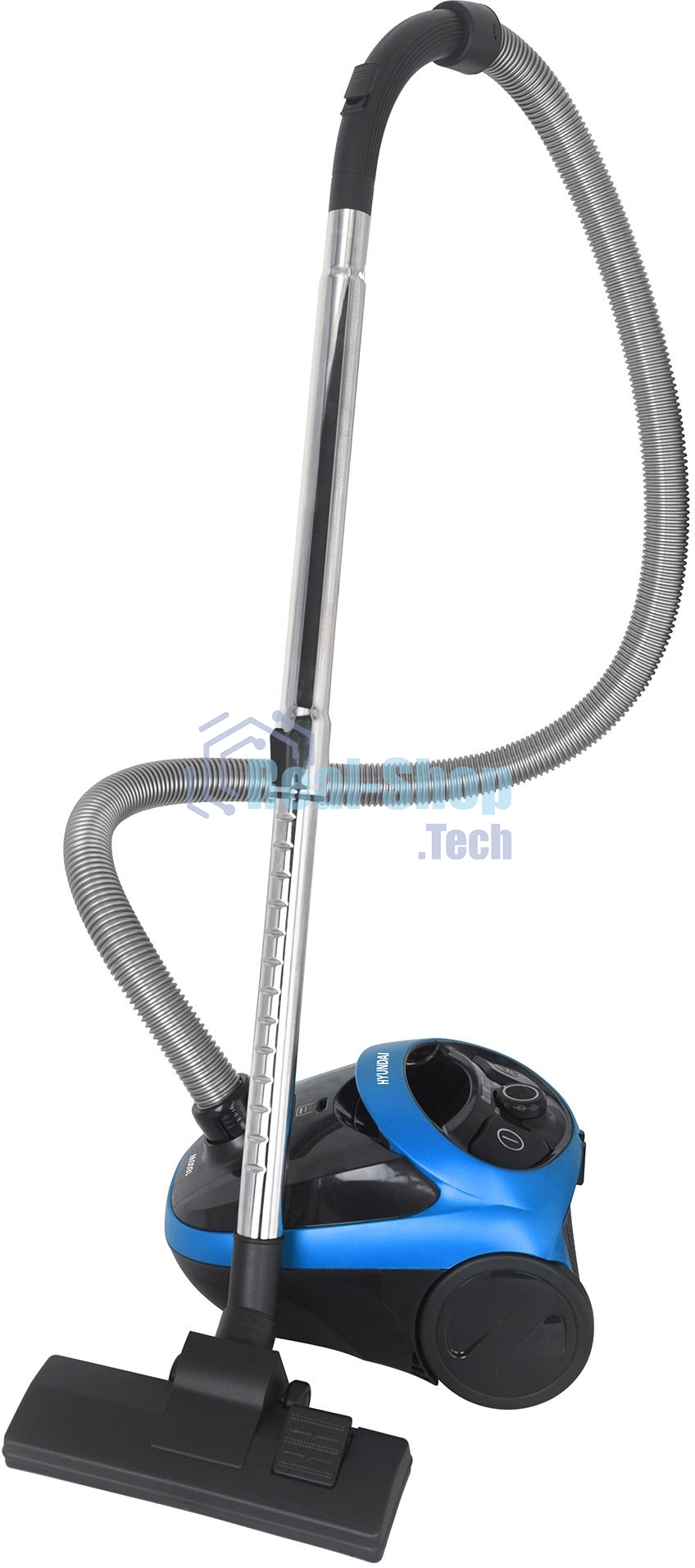 Пылесос Hyundai HYV-B1550 синий/черный, 250/1800 Вт, уборка сухая, пылесборник мешок, 1.5 л (в компл.:1мешок)
