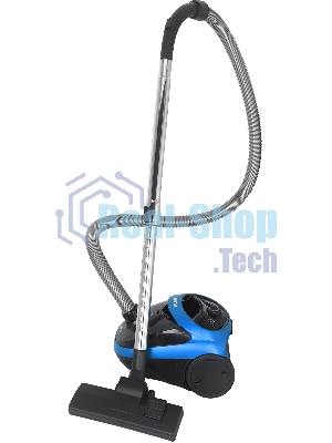 Пылесос Hyundai HYV-B1550 синий/черный, 250/1800 Вт, уборка сухая, пылесборник мешок, 1.5 л (в компл.:1мешок)