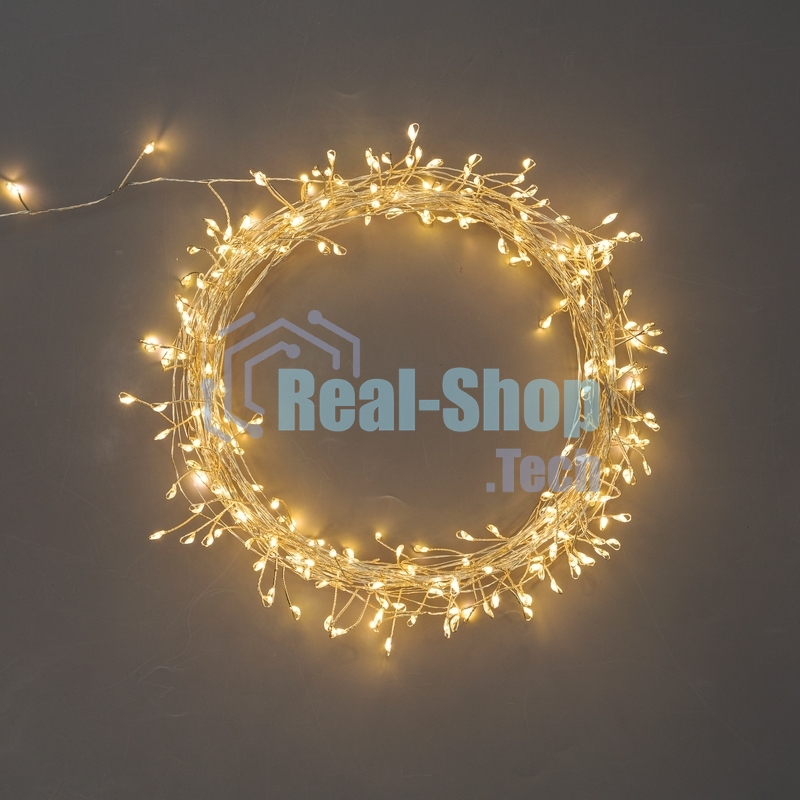 Гирлянда Neon-night роса Фейерверк с контроллером 20м, 500LED, цвет свечения теплый белый, на катушке