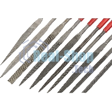 Набор надфилей Matrix 160 х 4мм 10шт обрезиненные рукоятки