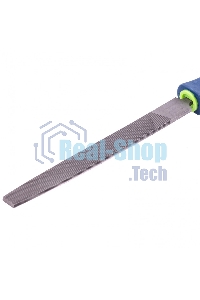 Напильник Сибртех, 150 мм плоский, двухкомпонентная рукоятка, №2