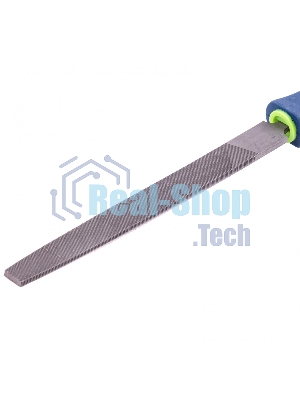 Напильник Сибртех, 150 мм плоский, двухкомпонентная рукоятка, №2