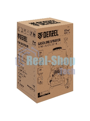 Опрыскиватель бензиновый Denzel GS-63-PRO, 63 см3, бак 25 л