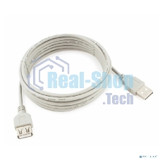 Кабель удлинит. USB2.0 Cablexpert CC-USB2-AMAF-10-N, AM/AF, медь, 3.0м, пакет