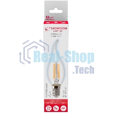 Лампа светодиодная Hiper THOMSON LED FILAMENT TAIL CANDLE 7W 750Lm E14 6500K