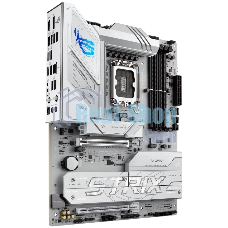 Материнская плата ASUS ROG STRIX B860-A GAMING WIFI, LGA1851, Intel B860, 4xDDR5, 4xSATA, 4xM.2, 2xPCIe 5.0 x16, 1xDP, 1xHDMI, 1x2.5Gb LAN, Wi-Fi, Bluetooth, 4xUSB 2.0, 2xUSB 3.2 Gen 1, 3xUSB 3.2 Gen 2, 1xUSB 4, 2xUSB-C, 3x3.5 мм, 7.1, ATX