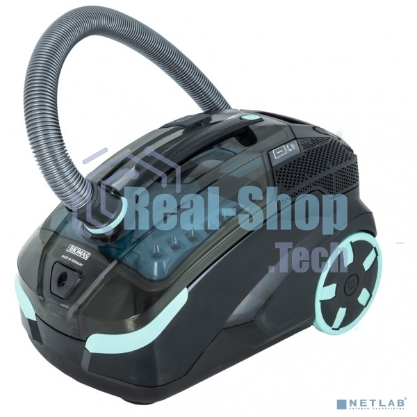 Моющий пылесос Thomas DRYBOX AMFIBIA FAMILY черный/бирюзовый, 325/1700Вт, уборка влажная/сухая, пылесборник контейнер 2.6 л
