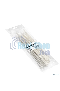 Стяжка (хомут) нейлоновая ExeGate CV66-400x4.8W (нейлон 6.6, 400x4.8 мм, неоткрывающаяся, halogen free, -40°C - +85°C, белая, 100 шт)